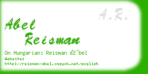 abel reisman business card